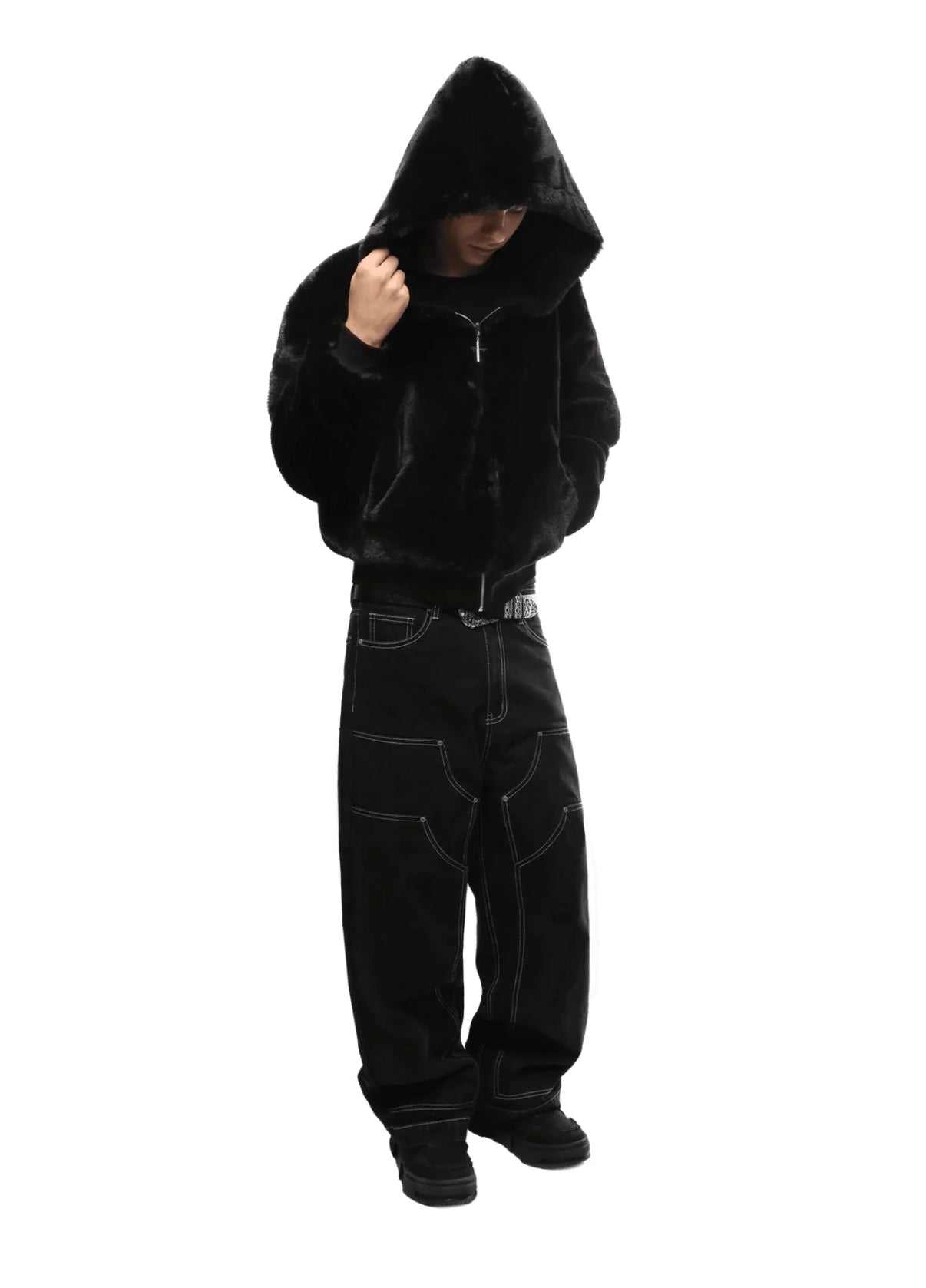 Black Panther Two Sided Reversible Hoodie