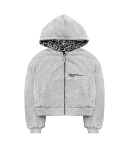 White Leopard Two sided Reversible Hoodie